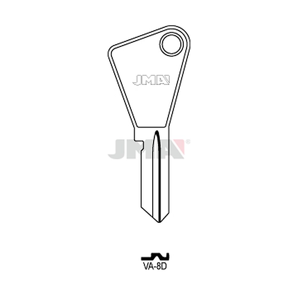 Clé plate cristal VA-8DCA
