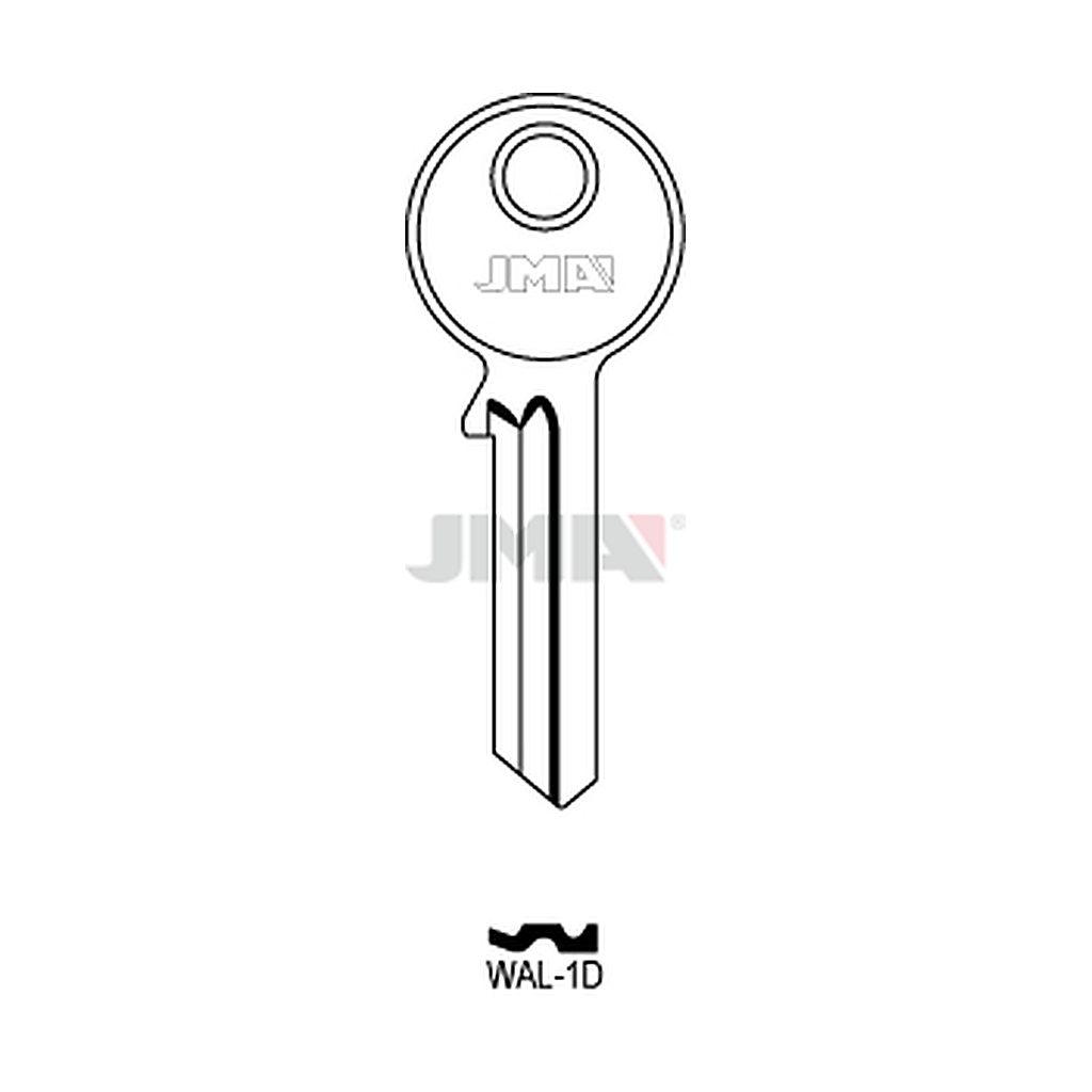 Clé plate acier WAL-1D