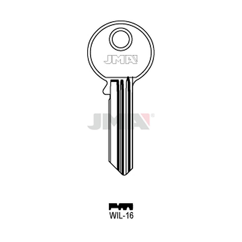 Clé plate ps acier WIL-16