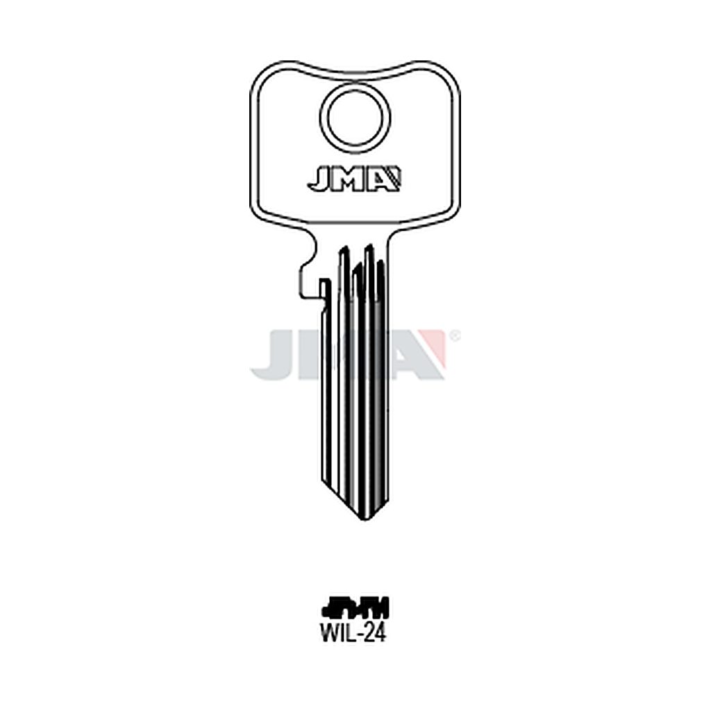 Clé plate ps acier WIL-24
