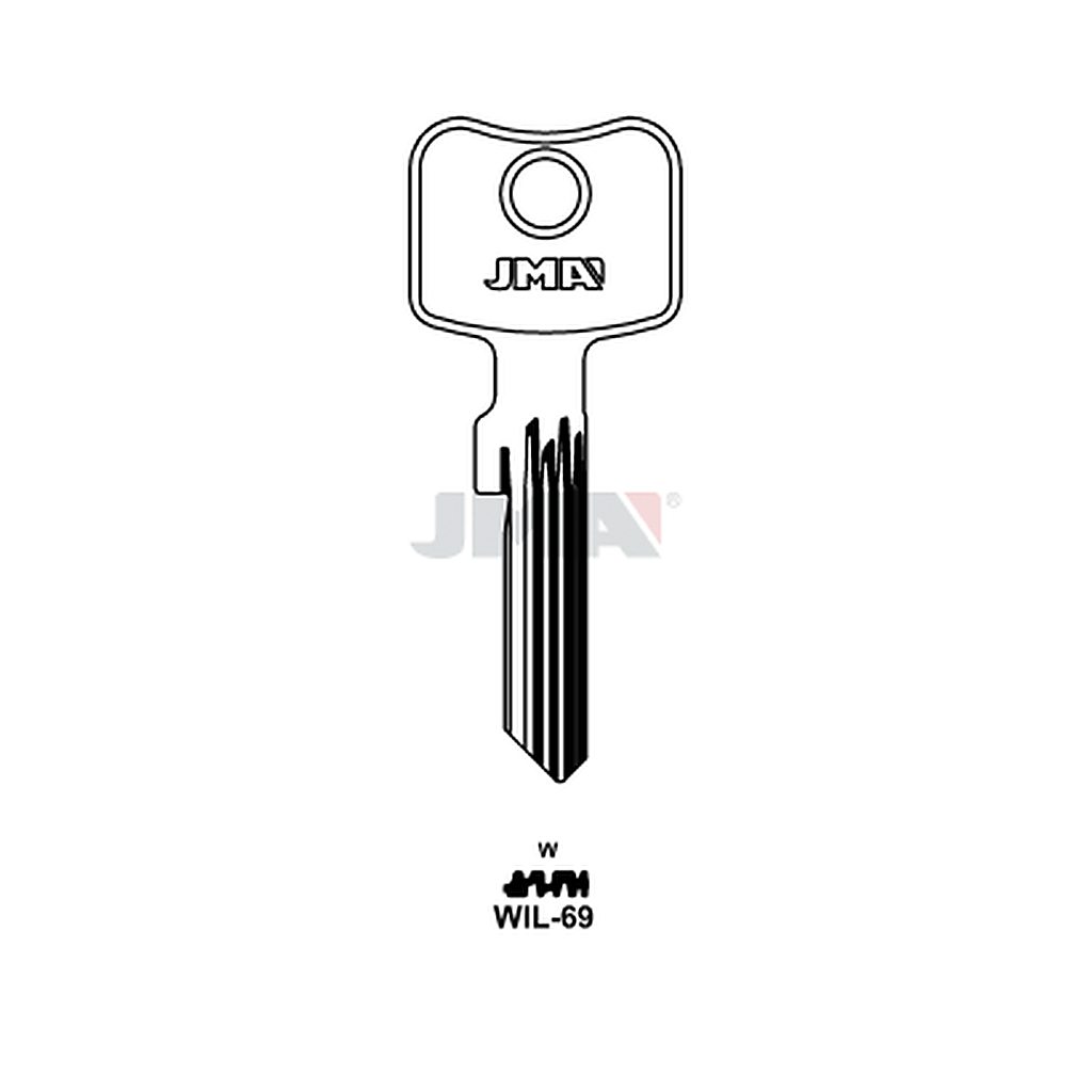 Clé plate ps acier WIL-69
