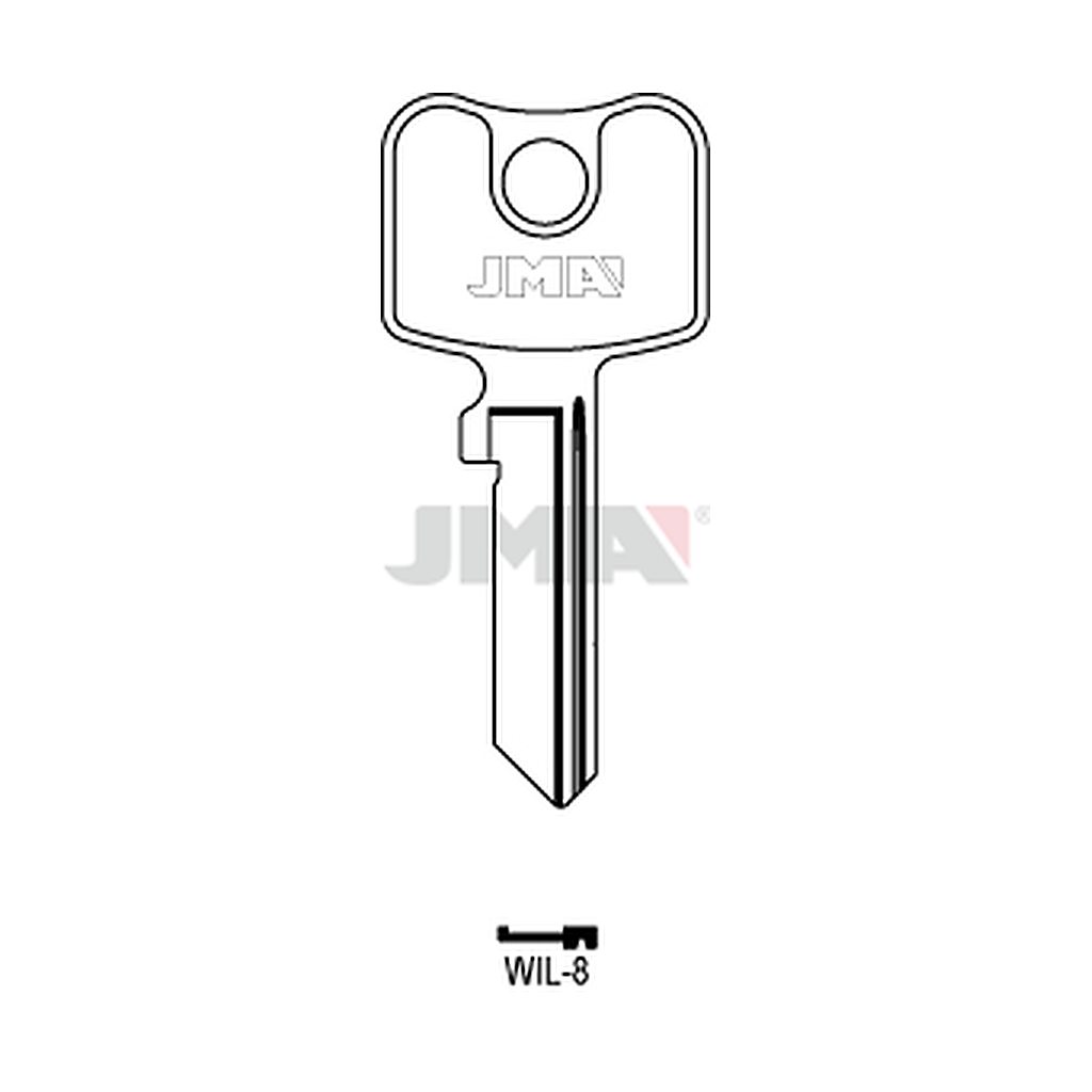 Clé plate ps acier WIL-8