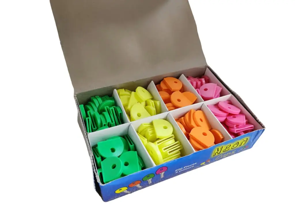 Capuchons Clés Couleur Néon 415 - Lot de 200 unités