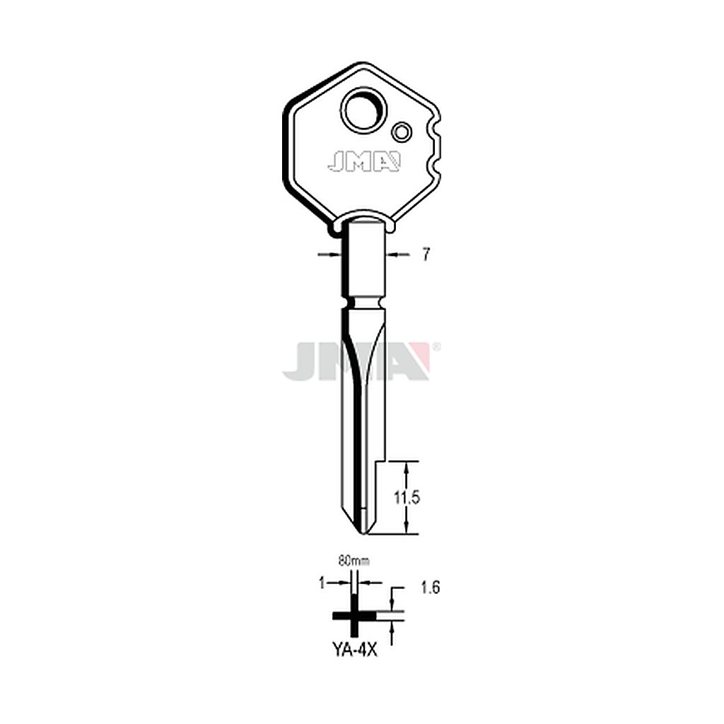 Clé cruciforme YA-4X