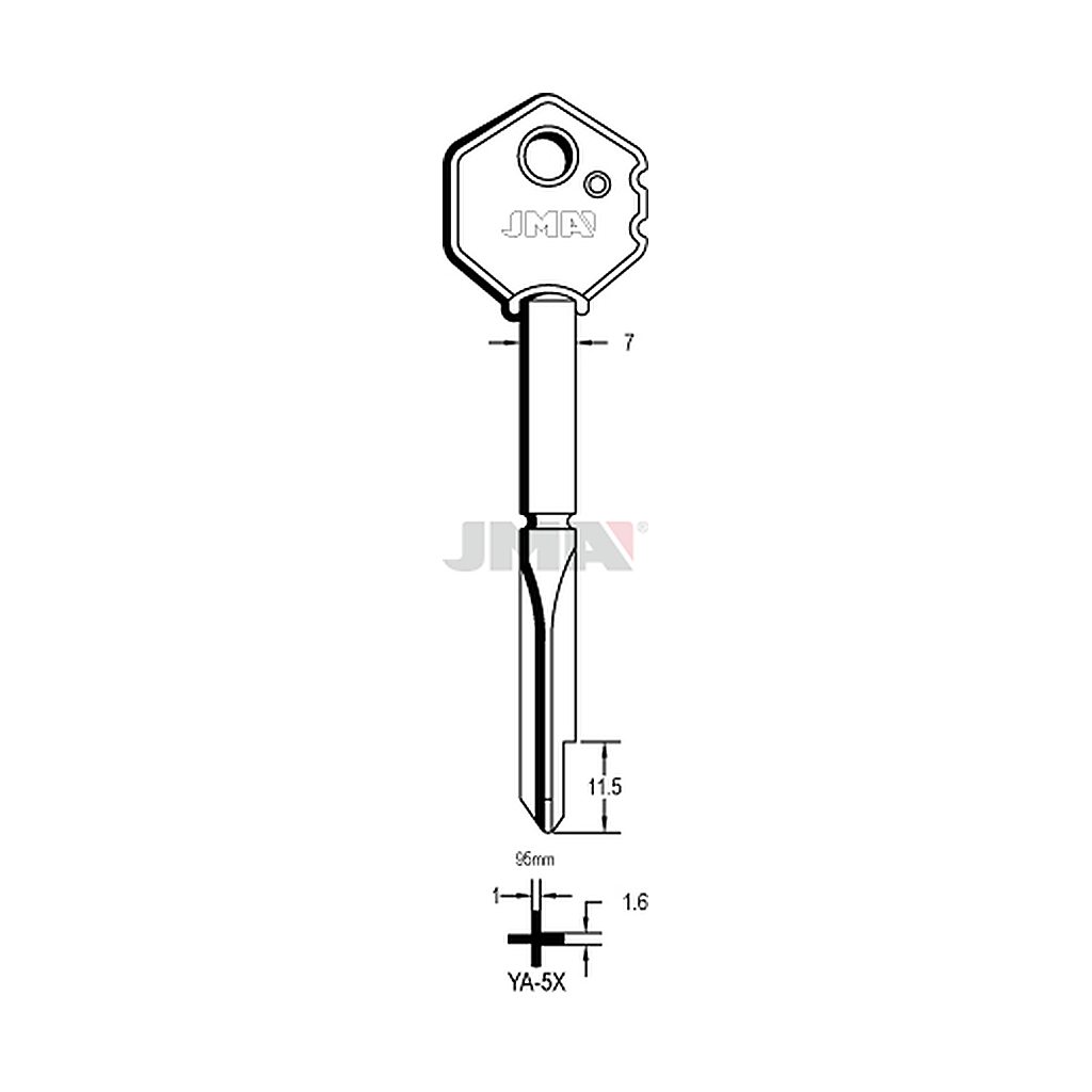 Clé cruciforme YA-5X