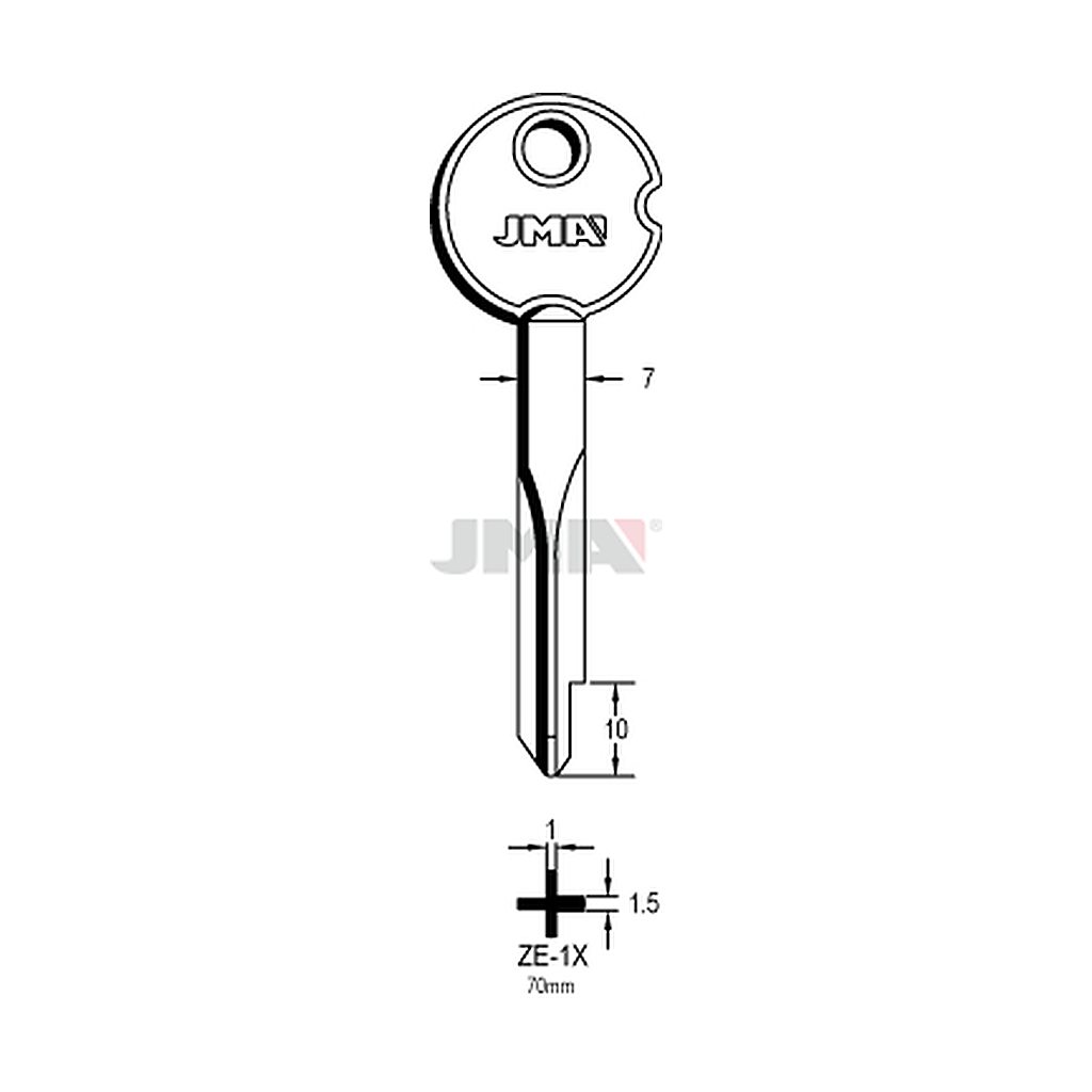 Clé cruciforme ZE-1X
