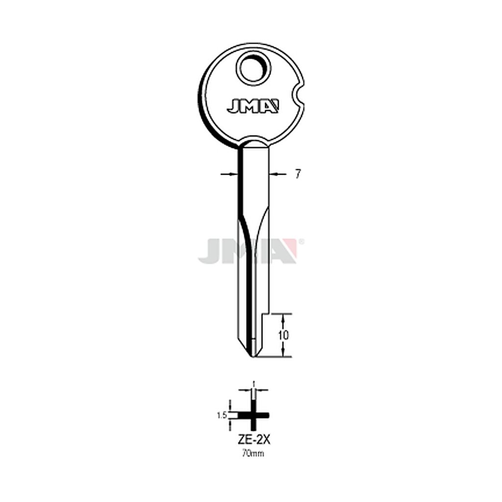 Clé cruciforme ZE-2X