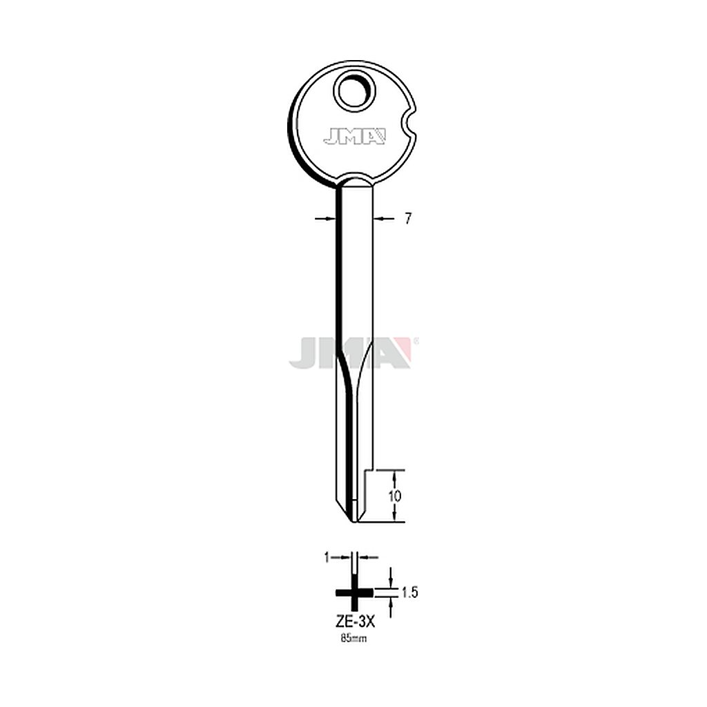 Clé cruciforme ZE-3X