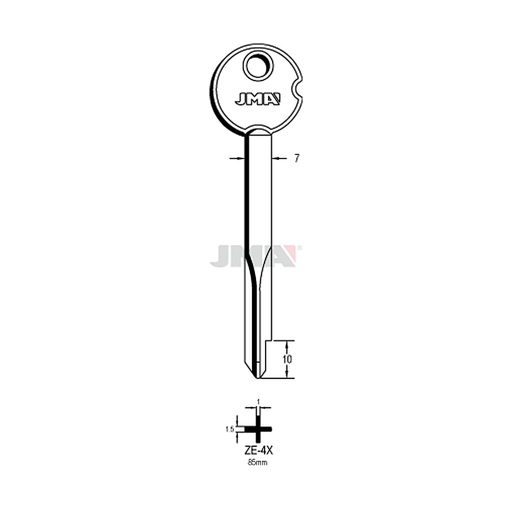Clé cruciforme ZE-4X