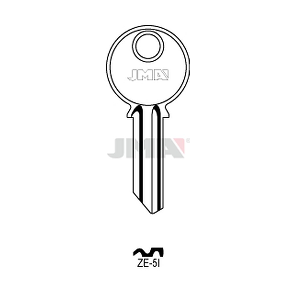 Clé plate acier ZE-5I