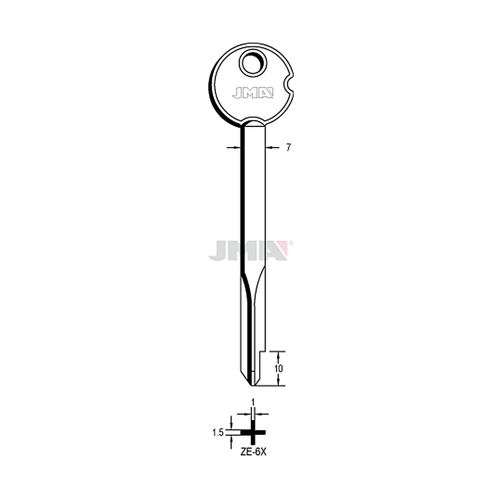 Clé cruciforme ZE-6X