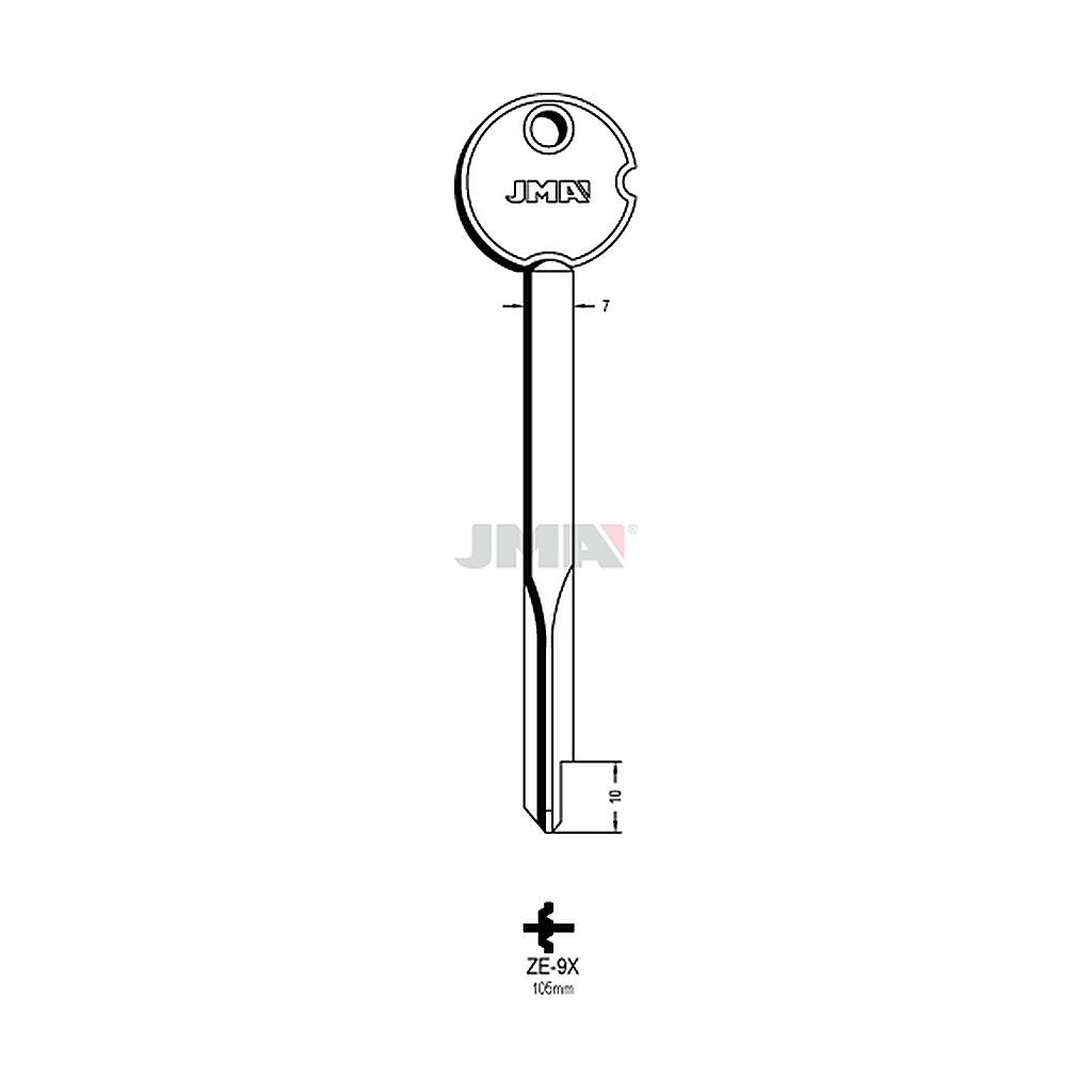 Clé cruciforme ZE-9X