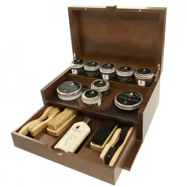 Coffret Bois Garni Princesse Gris Anthracite Famaco