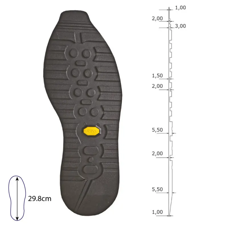 Semelles Cambridge 2002 Vibram