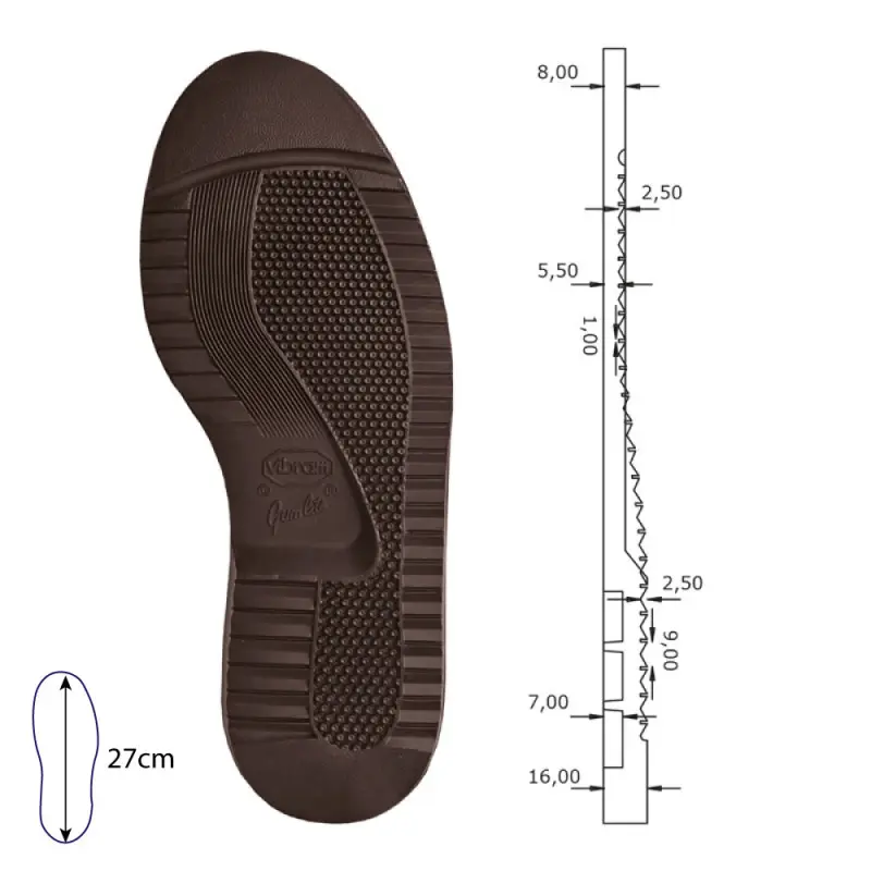 Semelles Gumlite Cormons 2670 Vibram