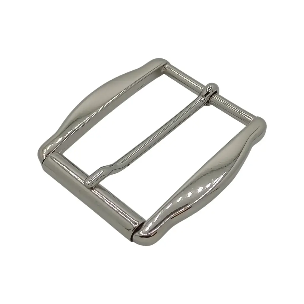 Boucle Ceinture À Rouleau 21041/40mm Nickel Brillant