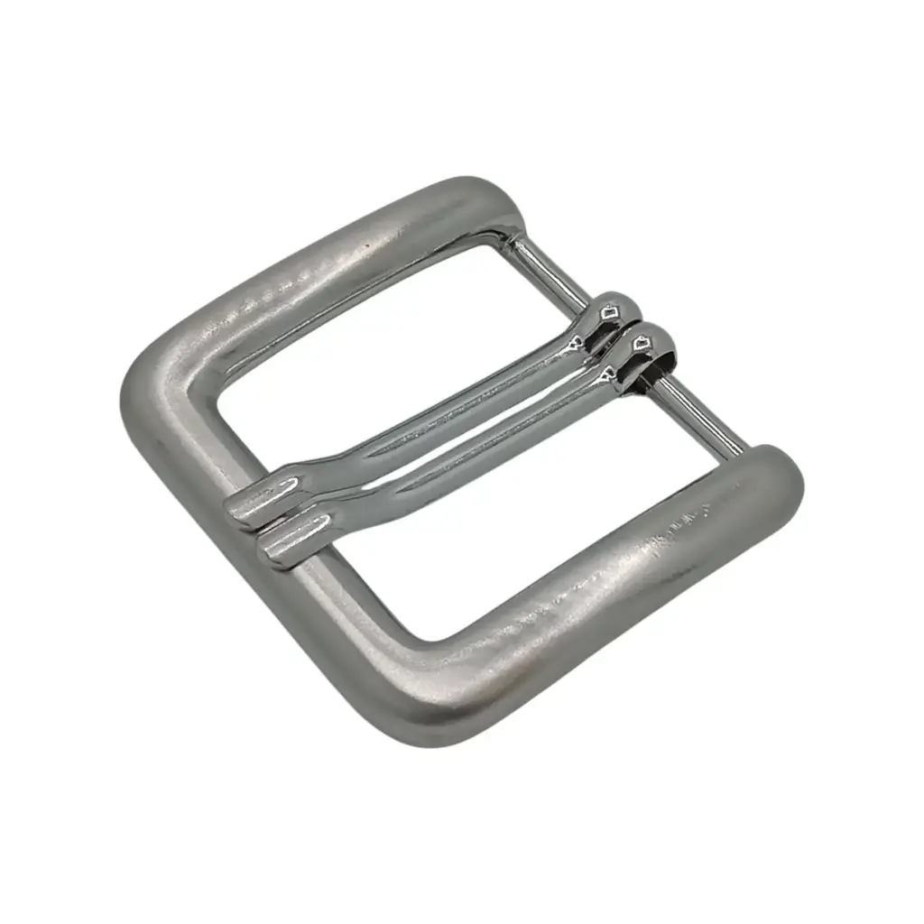 Boucle Ceinture 15608/40mm 2 Ardillons Nickel Mat 
