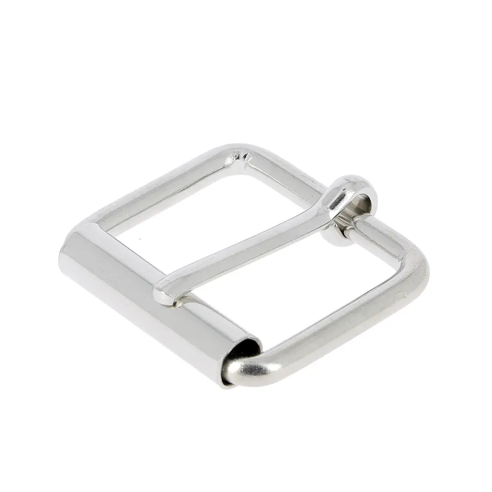 Boucle Ceinture À Rouleau K13/40mm Nickel Brillant
