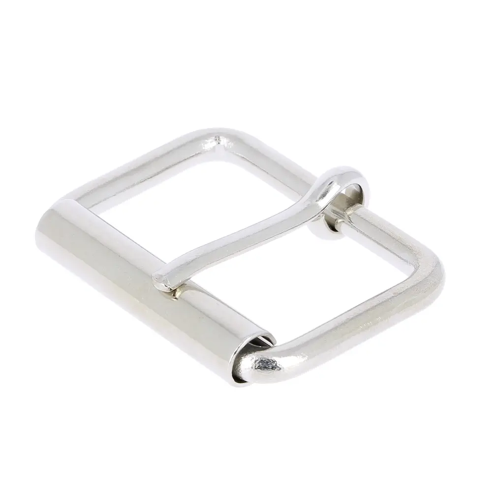 Boucle Ceinture À Rouleau K13/50mm Nickel Brillant