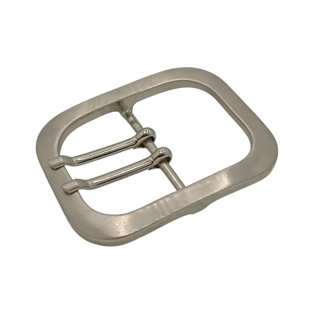 Boucle Ceinture 08895/50mm 2 Ardillons Nickel Mat