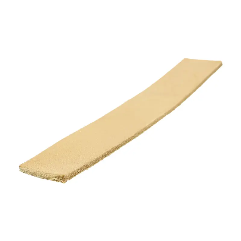 Trepointe cuir plate collet naturel 20x3mm - le mètre