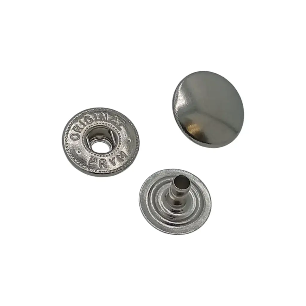 Pressions Alfa 2 Diamètre 17mm Acier - Paquet de 100 - Nickel