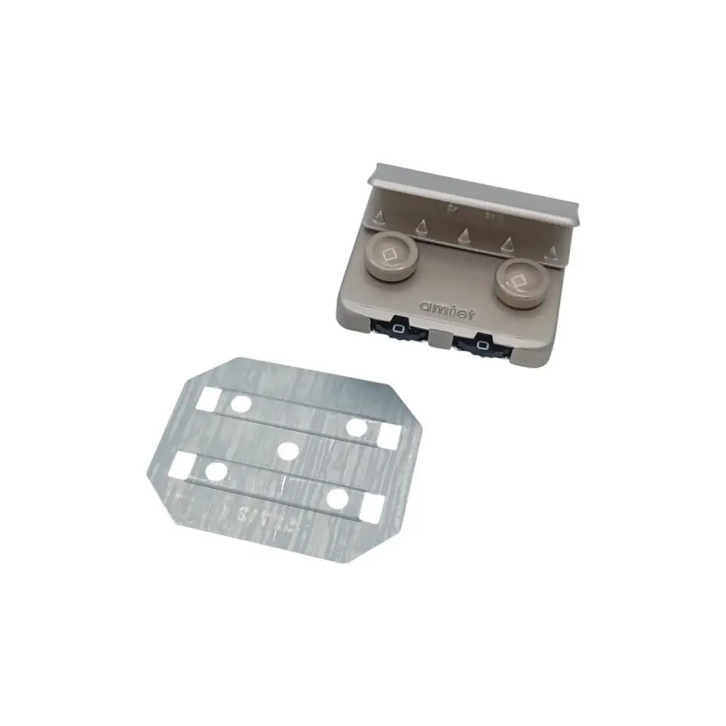 Fermoir Amiet 52712 40x45mm Nickel Mat