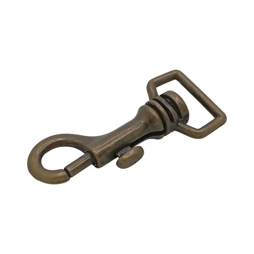 Mousqueton 05008 Bronze (Bélière Carrée 18mm)  