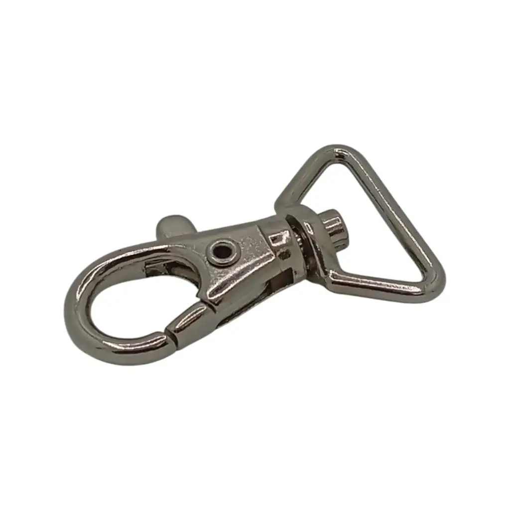 Mousqueton M966 Nickel Brillant (Bélière 20mm)