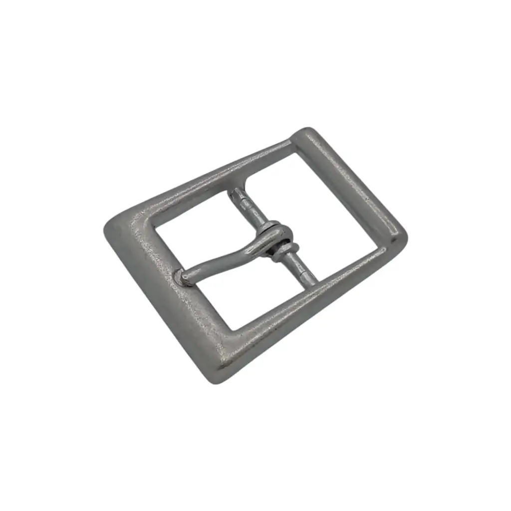 Boucle Luxe (Bandoulière) Carrée Avec Passant 25mm Nickel Mat