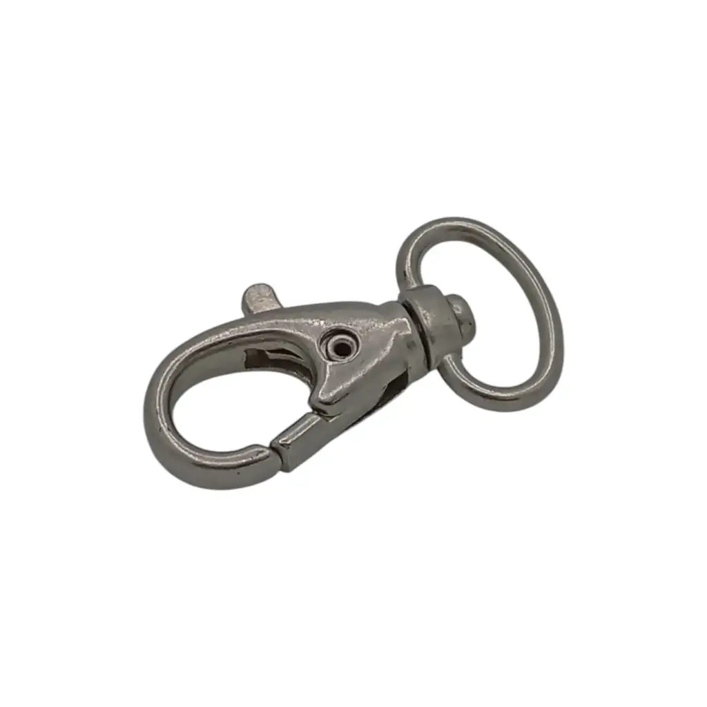 Mousqueton 24950/Bi Nickel Mat (Bélière Ovale 16mm) 
