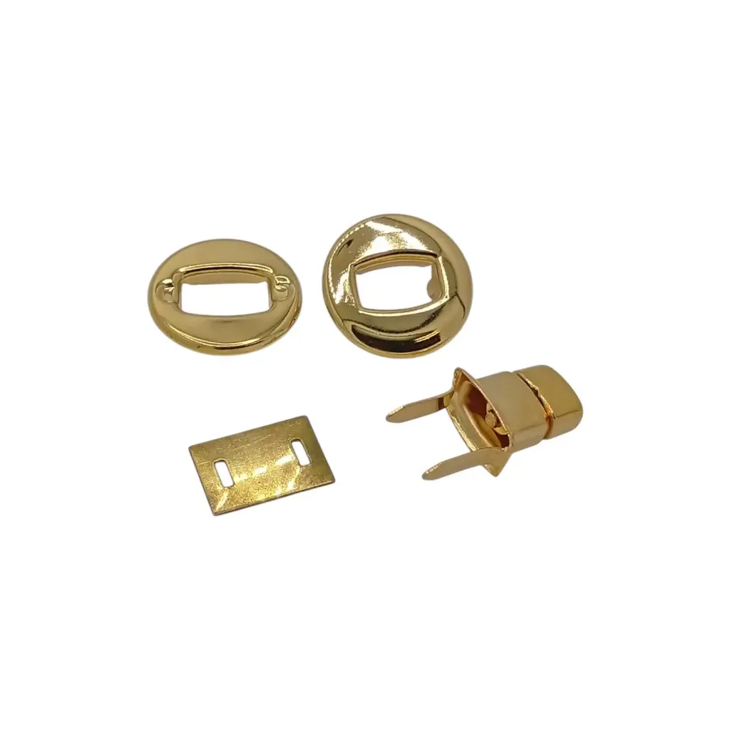 Fermoir Massif Tourniquet Rond 06248 Laiton