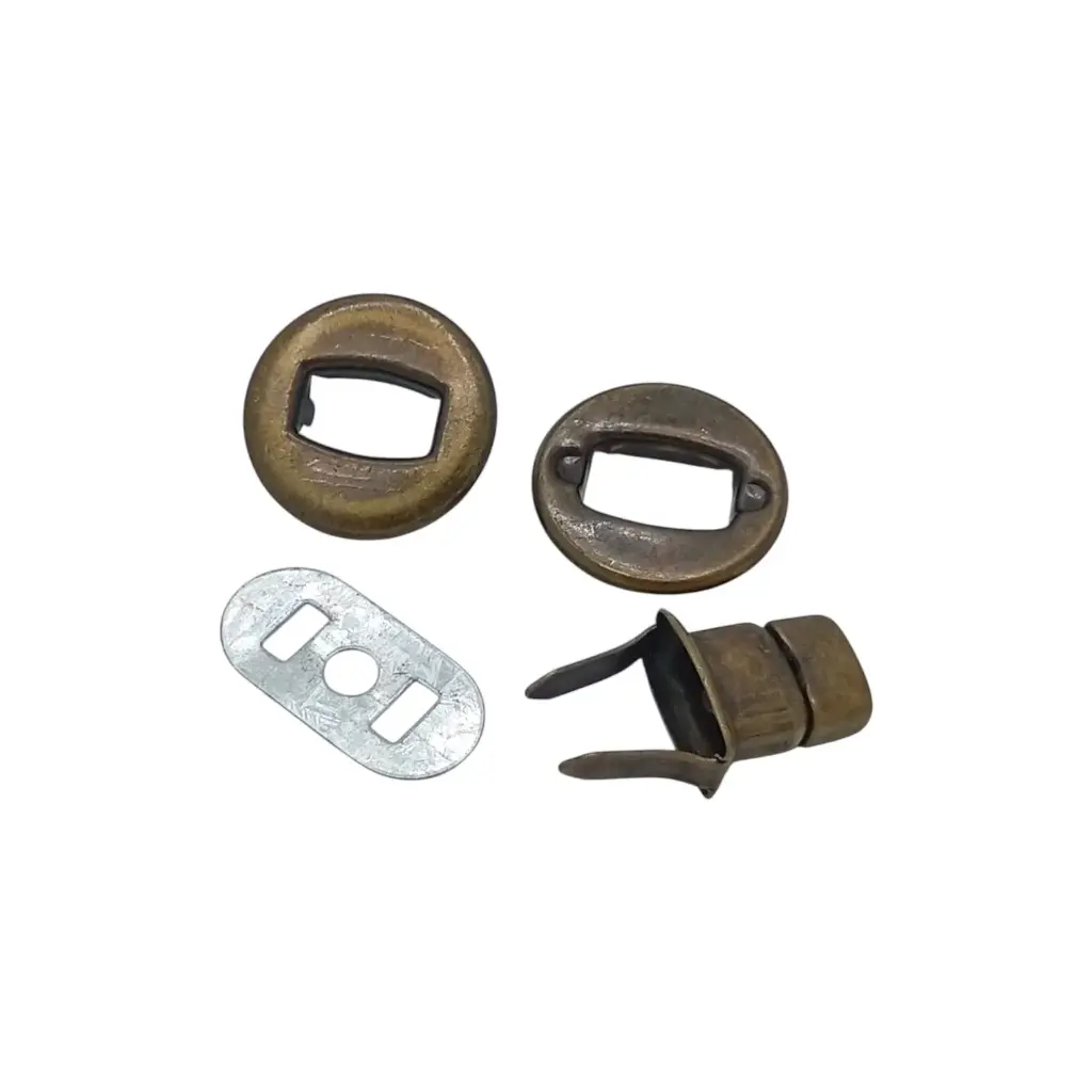 Fermoir Massif Tourniquet Rond 06248 Bronze