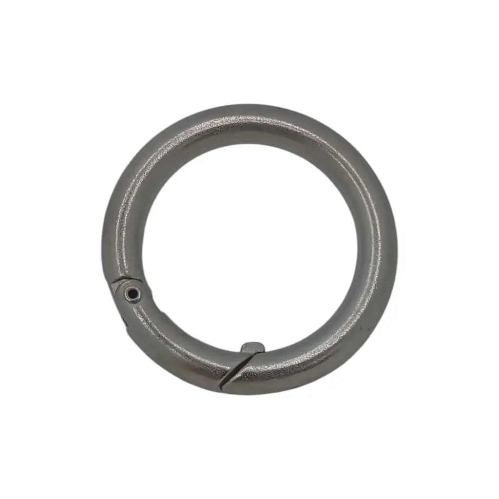 Anneau Rond Ouvrable Diamètre 30mm Nickel Mat