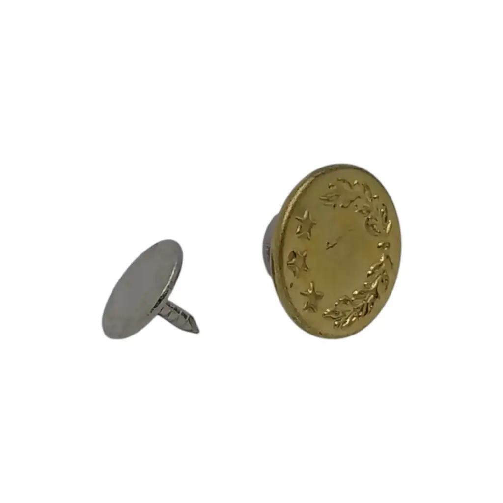 Bouton de Jean Diamètre 14mm Laiton - Paquet de 10