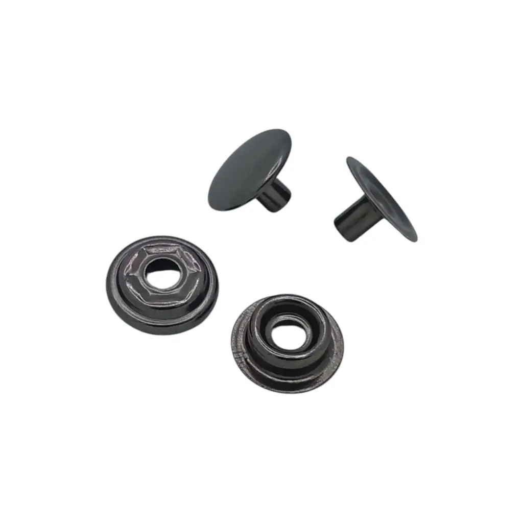 Pressions Dot Diamètre 15mm Acier Bronze - Paquet de 25 
