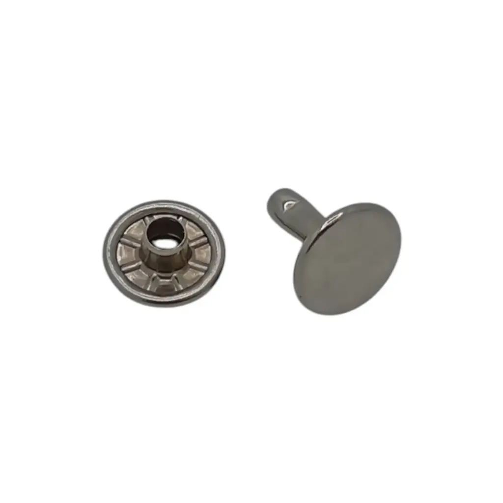 Rivets Doubles Nickel 9mm - Lot de 100 unités 