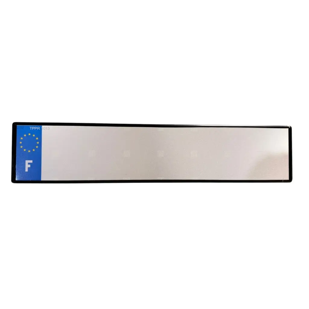 Plaque Auto Aluminium FNI 520x110mm avec Eurobande F