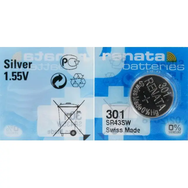 Pile 301 SR43SW Renata