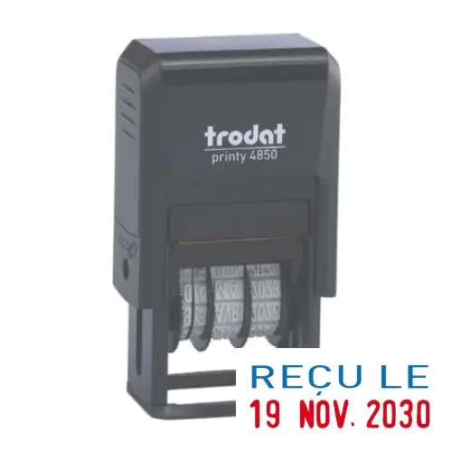 Monture Printy 4850/L1 Dateur + Formule "Recu le"