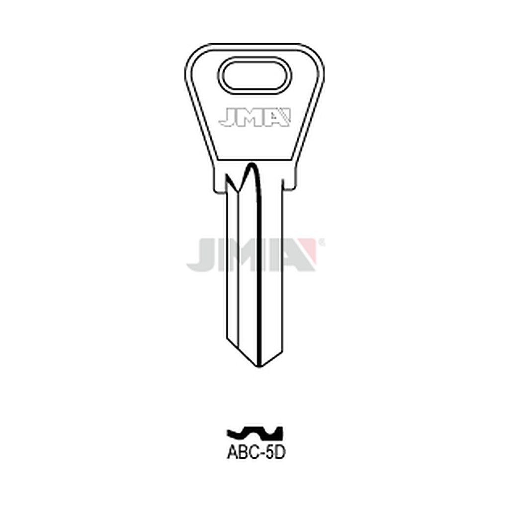 Clé plate acier ABC-5D