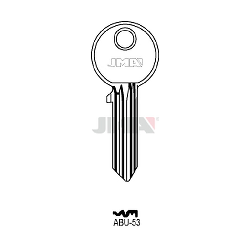 Clé plate ps acier ABU-53