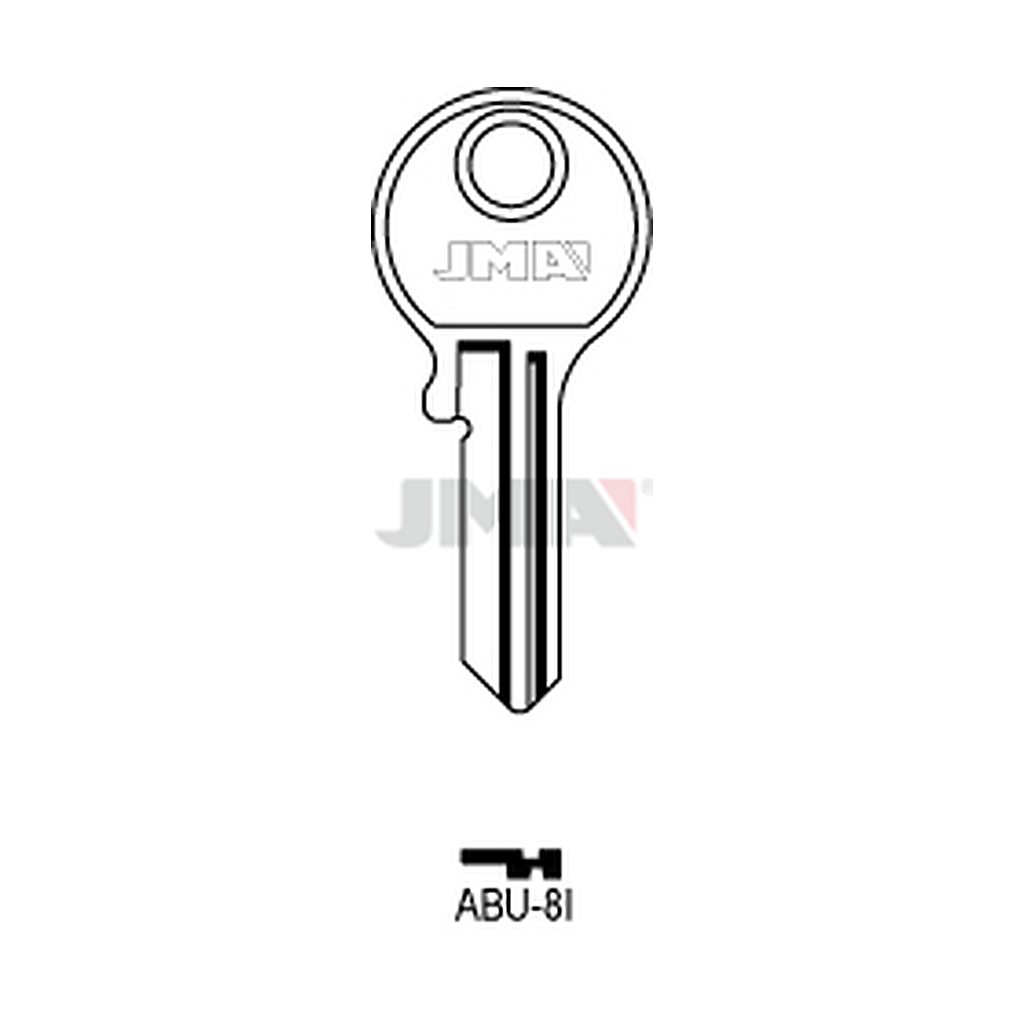 Clé plate acier ABU-8I