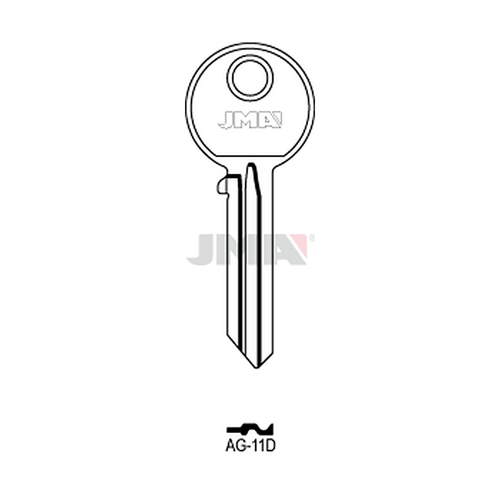 Clé plate acier AG-11D