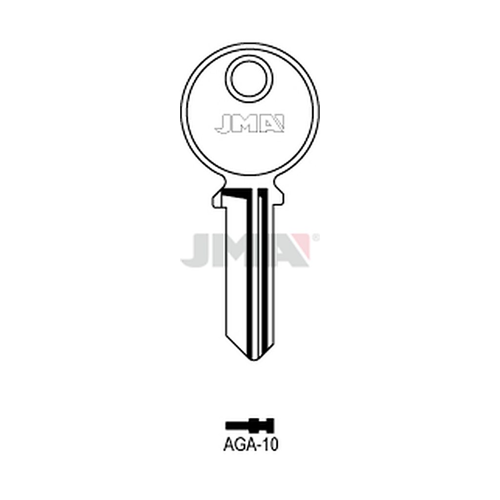 Clé plate acier AGA-10