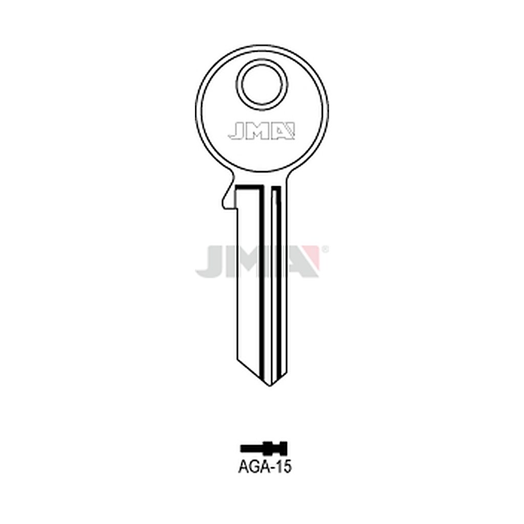 Clé plate acier AGA-15