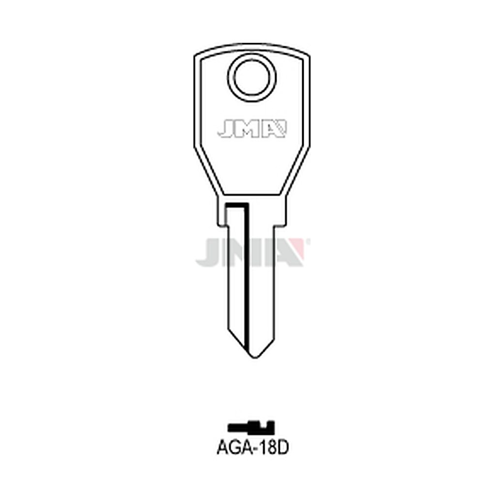 Clé plate acier AGA-18D