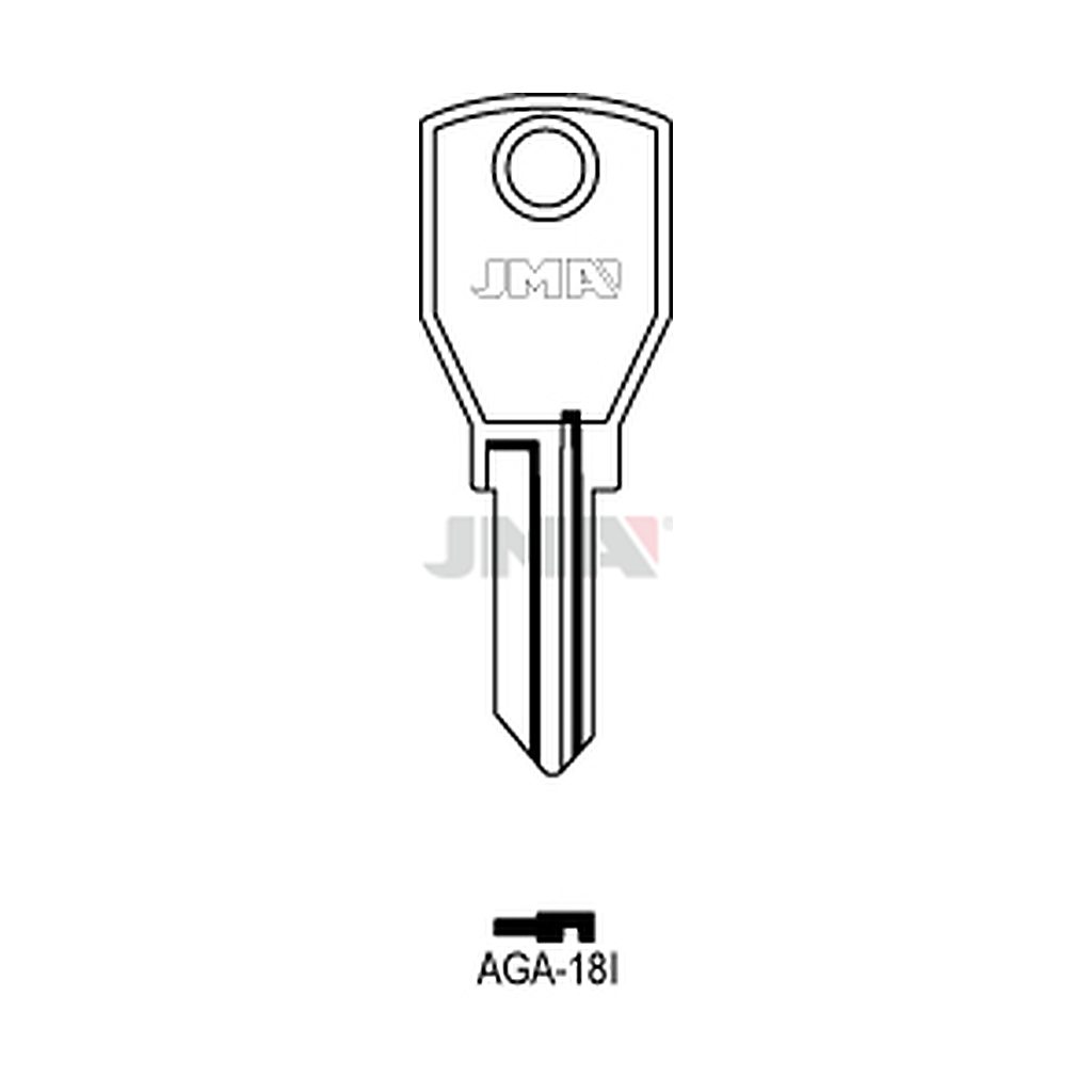Clé plate acier AGA-18I