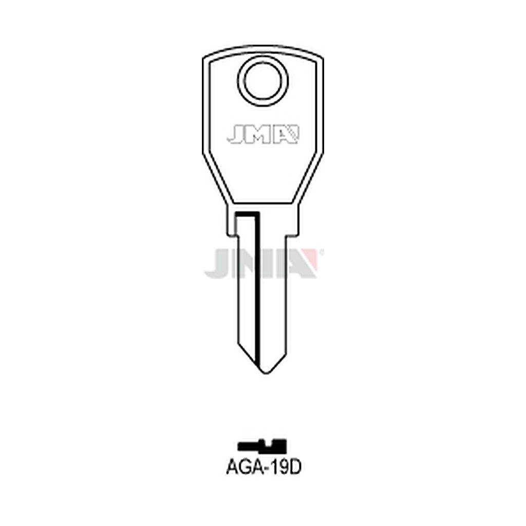 Clé plate acier AGA-19D