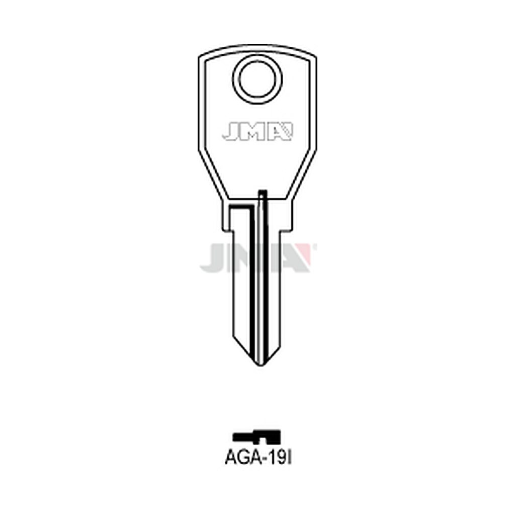 Clé plate acier AGA-19I